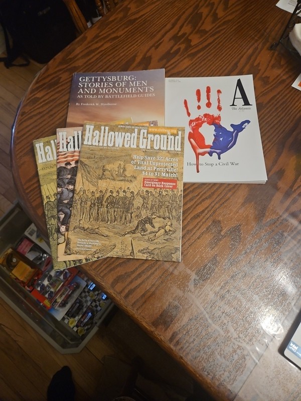3 HALLOWED GROUND MAGAZINE CIVIL WAR BATTLEFIELD ISSUES 2010, 2011 PLUS MORE
