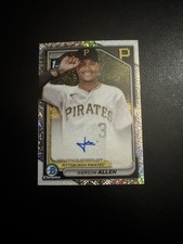 IVERSON ALLEN 2024 BOWMAN CHROME 1ST AUTO SPECKLE AUTO 90/299 Pirates #CPA-1A