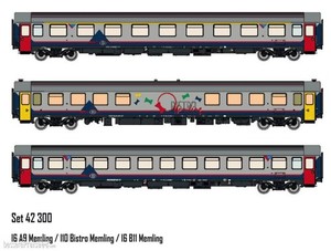 Voiture Restaurant SNCB LS Models – échelle HO – Bleu/jaune – Neuve Et Rare
