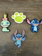 Vintage Disney Stitch of Lilo And Stitch Soft Touch PVC Thick Magnets Set Of 4