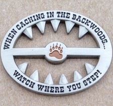 Backwoods Bear Trap Geocoin 2008 - Activated Adoptable - TB28HHR