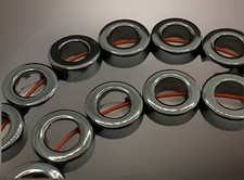 Hematite Stone Picture Frame Beads 12mm Round...