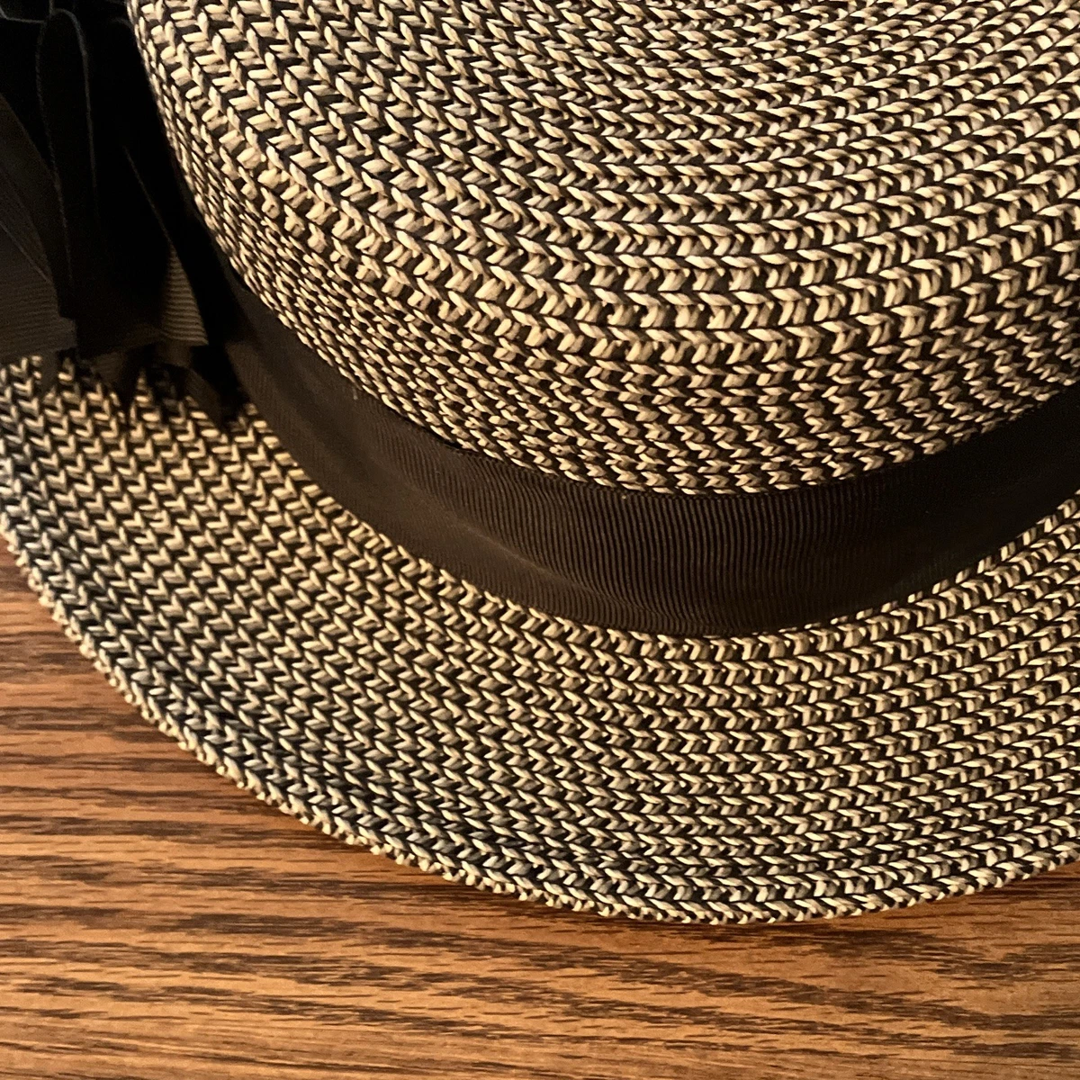 Elegant ⚜️ Nine West Tan Straw ?Hat with Black Band  ⚜️ New! ?⚜️? Nine West Straw Casual Hats for Women for sale | eBay main image 2