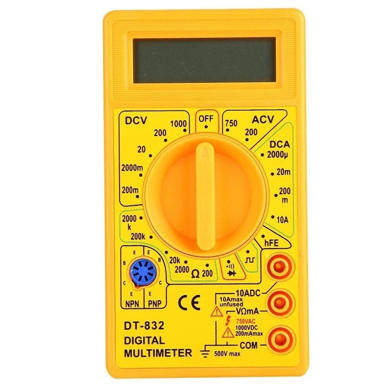 Professional Digital Multimeter Voltmeter Ohmmeter Ammeter Multi Tester Meter