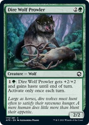 NM - Dire Wolf Prowler AFR - 179 Adventures in the Forgotten Realms