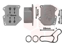 VAN Wezel ÖLküHler MotoröL *** IR Plus *** 40003400 Filtereinsatz FüR Fiat Ford