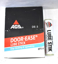 Lot of 6 AGS Door Ease Lubricant Lube Stik 1.68oz Rolls No Mess Solution