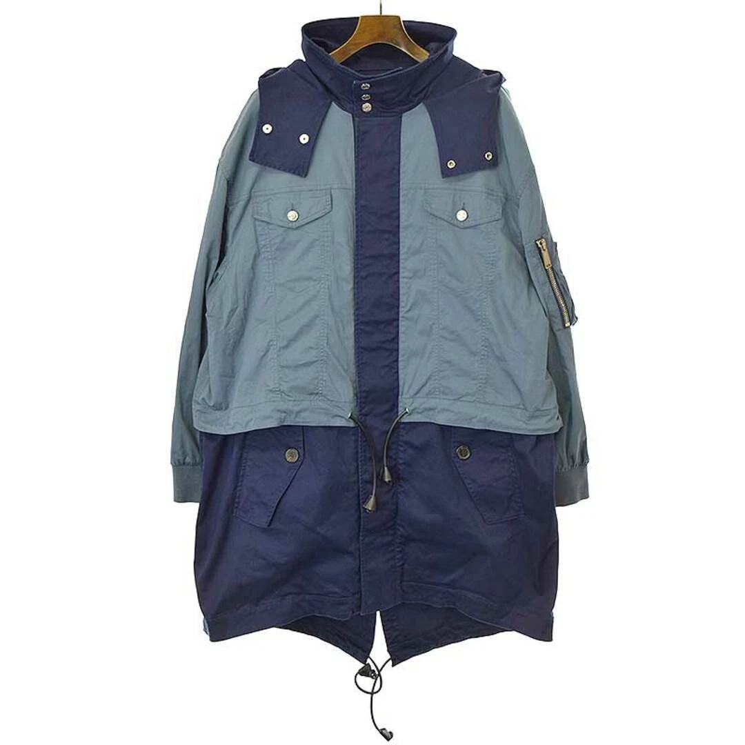 DSQUARED2 Dsquared 18SS Cappotto con cappuccio commutabile blu 44 usato0