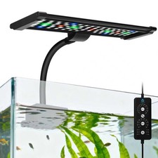 Aquarium Fish Tank LED Light - 18W Clip on Plants Lamp with Timer DIY Mode ...