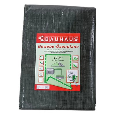 BAUHAUS Gewebe-Ösenplane 4x3 m 12m² neu