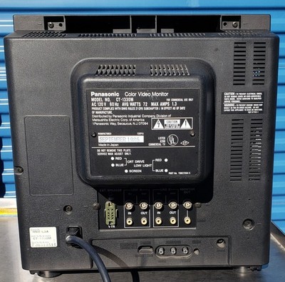 Vintage 1986 Panasonic CT-1330M Color Video Monitor 13