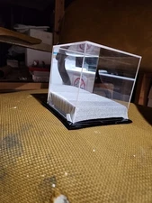 Clear Protective Display case For Colectables  5x5.5w/Mirror For Better View