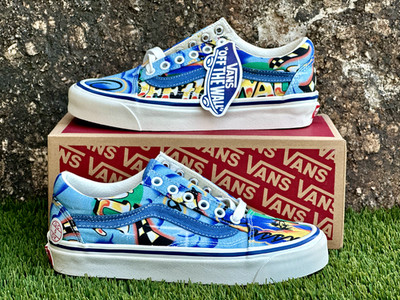 Vans Anaheim Old Skool 36 DX ''Airbrush'' Premium Canvas Sneakers Multicolor New