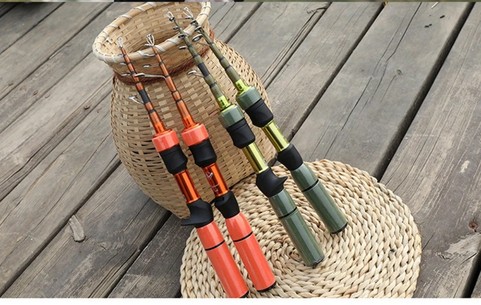 Travel Spinning Rod 5ft-5.6ft 2-6lb Telescopic Casting Rod Carbon Trout - Image 3 of 4