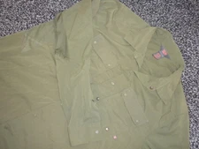 Mountain Hardwear Shirt Mens M Army Green Trail Sender Snap Up UPF 50 Ripstop