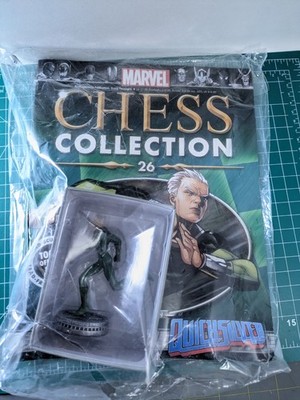 Eaglemoss Marvel Chess Collection- #26 Boxed Quicksilver Figure With Magazine