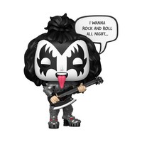 Funko FK84124 - Kiss Pop! Sayings Vinyl Figur The Demon(R&R All Night) 9 Cm - Ne