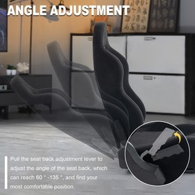 Marada Flight Racing Simulator Cockpit With Black Seat Adjustable Fits Logitech