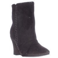 Charles By Charles David Naya Pull On Wedge Mid Calf Boots - Black Suede, 6 Us on sale Charles By Charles David Naya Pull On Wedge Mid Calf Boots - Black Suede, 6 Us on sale