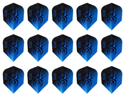 5 New Sets Harrows Atrax No. 6 Standard Dart Flights   Ships W/ Tracking - Blue