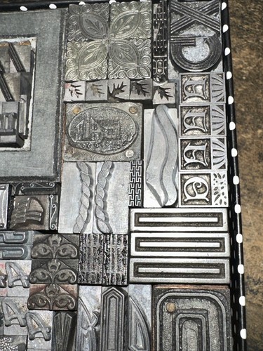 Printing Blocks “ Lead Ornamental Borders Dingbats” Nice Variety Beautiful! C4 - Picture 4 of 22
