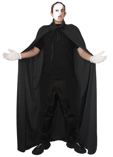Adults 60" Length Phantom of The Opera Cloak Only Halloween Fancy Dress Costume - Picture 4 of 5