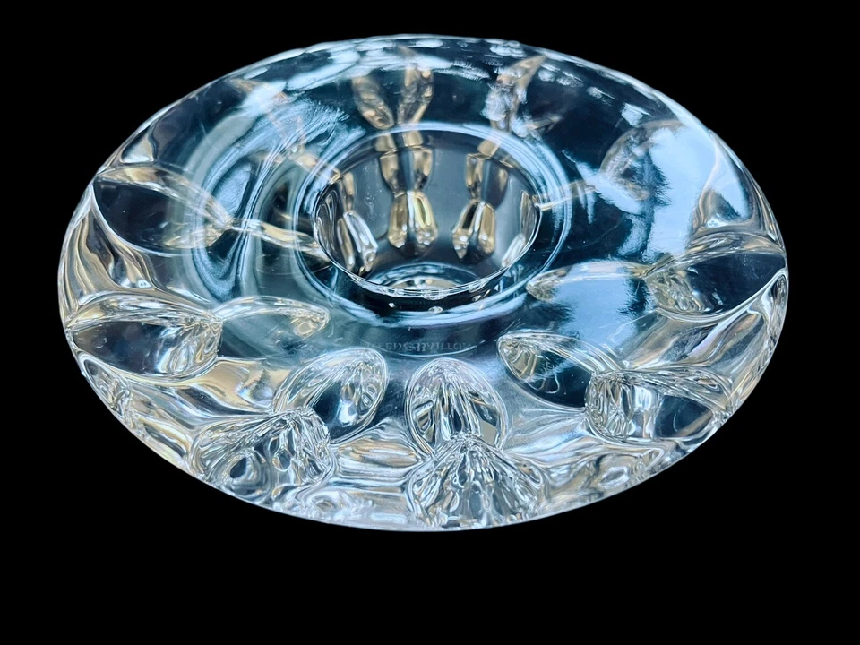 Candelabro redondo Tealight REED & BARTON Crystal Equinoccio 6" Miller Rogaska Foto 2 de 4