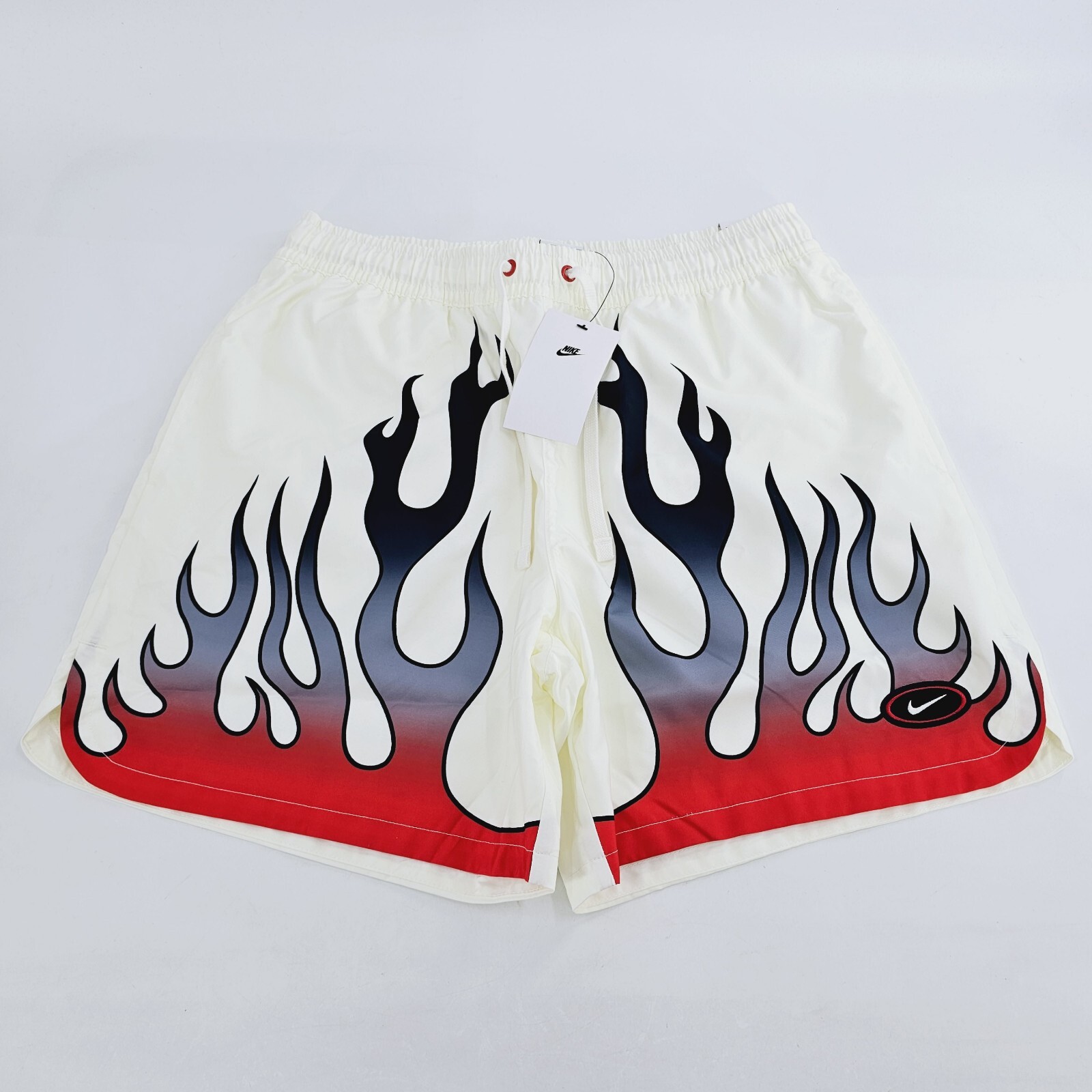 OFF WHITE X NIKE Pantaloncini Nike Sportwear NSW Woven Flow Americana da uomo X LARGE XL bianco avorio NUOVI