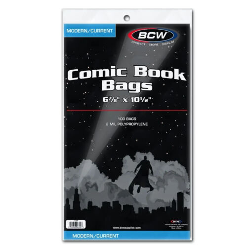 500 BCW Aktuelle moderne Comic-Taschen Hüllen & 500 Rückbretter säurefrei - Bild 2 von 9
