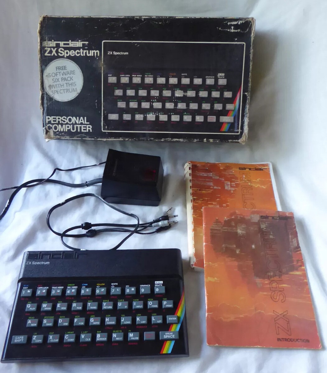 Vintage SINCLAIR ZX SPECTRUM 48k RUBBER KEY PORTUGAL Wont Boot for