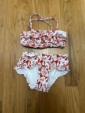 GB Girls Girl  s Two Piece Floral Swimsuit Size 4