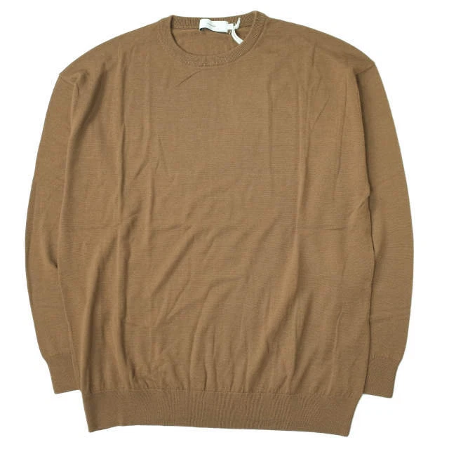 Graphpaper 20AW High Gauge Crew Neck Knit GM203-80017B 2 BROWN sweater pullover