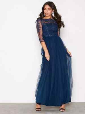 Chi Chi London Saskia Kleid Navy UK 10 UVP 72£ LN130 HH 06