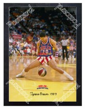 Historic Tyrone Brown 1989 Harlem Globetrotter Basketball Postcard