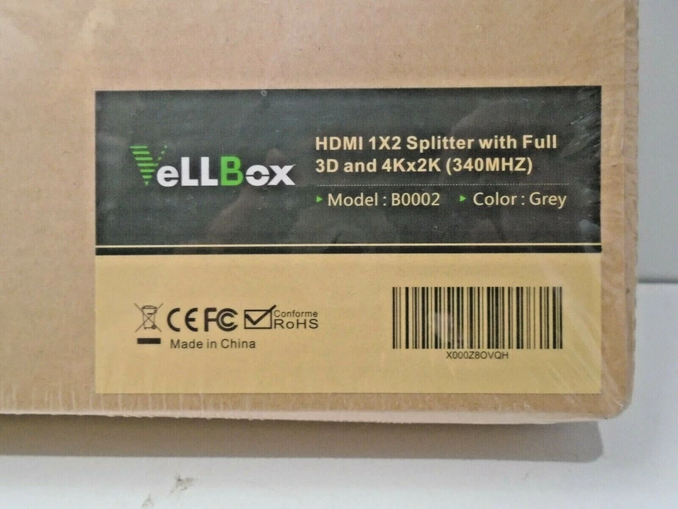 VellBox HDMI 1x2 Splitter With Full 3D and 4Kx2K (340MHZ) - Image 2 of 2
