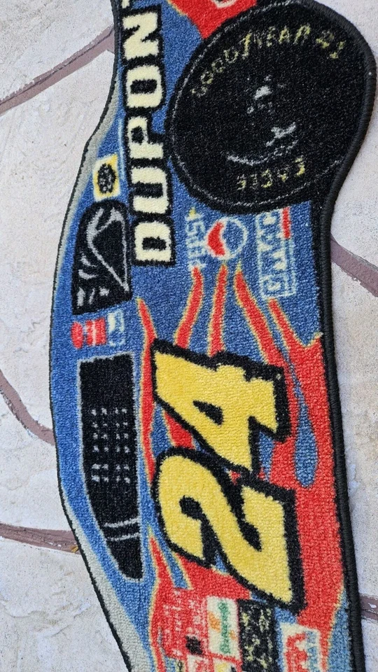 Alfombra Jeff Gordon # 24 Dupont Flames Race Car Room Alfombra Excelente Hombre Cueva Foto 2 de 4