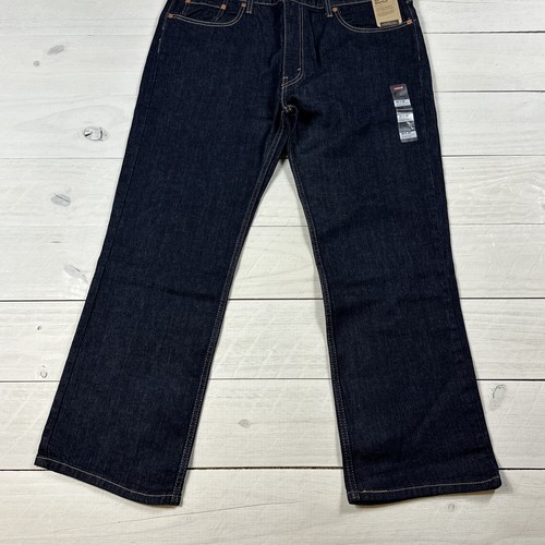 Levi's 527 Jeans Men's Size 38x30 Slim Bootcut Dark Wash Mid Rise Stretch NEW - Picture 5 of 12