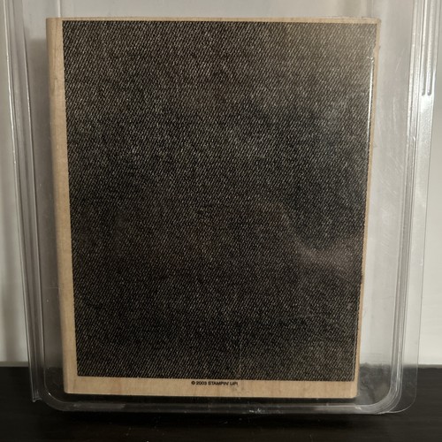 Stampin'Up! Just Jeans Background Stamp Wood Mount