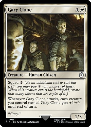 Gary Clone Magic the Gathering Fallout Commander PIP EDH MTG NM