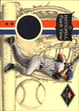 2001 Fleer Platinum National Patch Time #13 Darin Erstad S2 Jsy - NM-MT