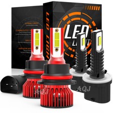 For Ford Mustang 1994-2004 6000K LED Headlight High Low Fog Light Bulbs Combo