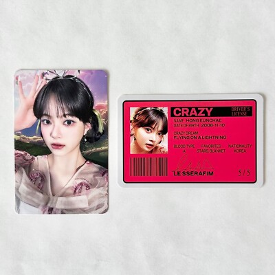 LE SSERAFIM] CRAZY / Standard version Photocard PC set