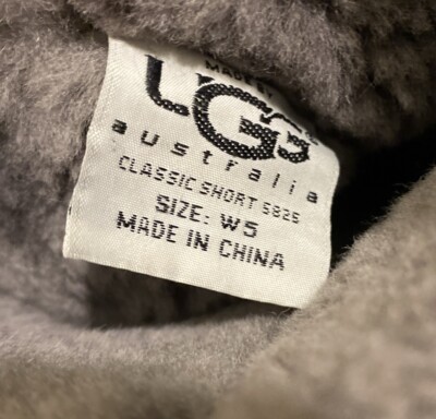 UGG Classic Short Boots 5825 Gray Shearling Suede Women's 5 | eBay