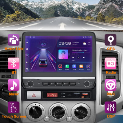 10  CarPlay Android 13 Car Stereo Radio GPS Head Unit For Toyota Tacoma 2005-13