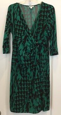 Womens Designer Maternity Dress Size M Green Black Party A Pea In The Pod 178