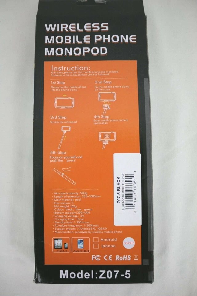Wireless Mobile Phone Monopod Model:707-5 - Image 4 of 4