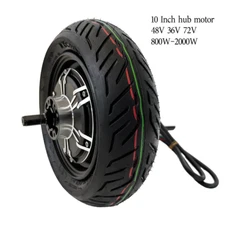 LUNYEE 10 Inch Electric Scooter Bicycle Wheel Hub Motor Replacement Wheel