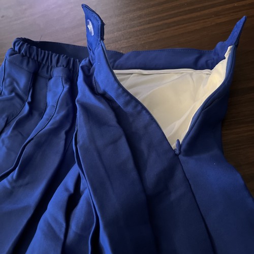 Sangtree Royal Blue Pleated School Girl Skirt w/ Under Shorts 4-5T 20”waist - Picture 5 of 9