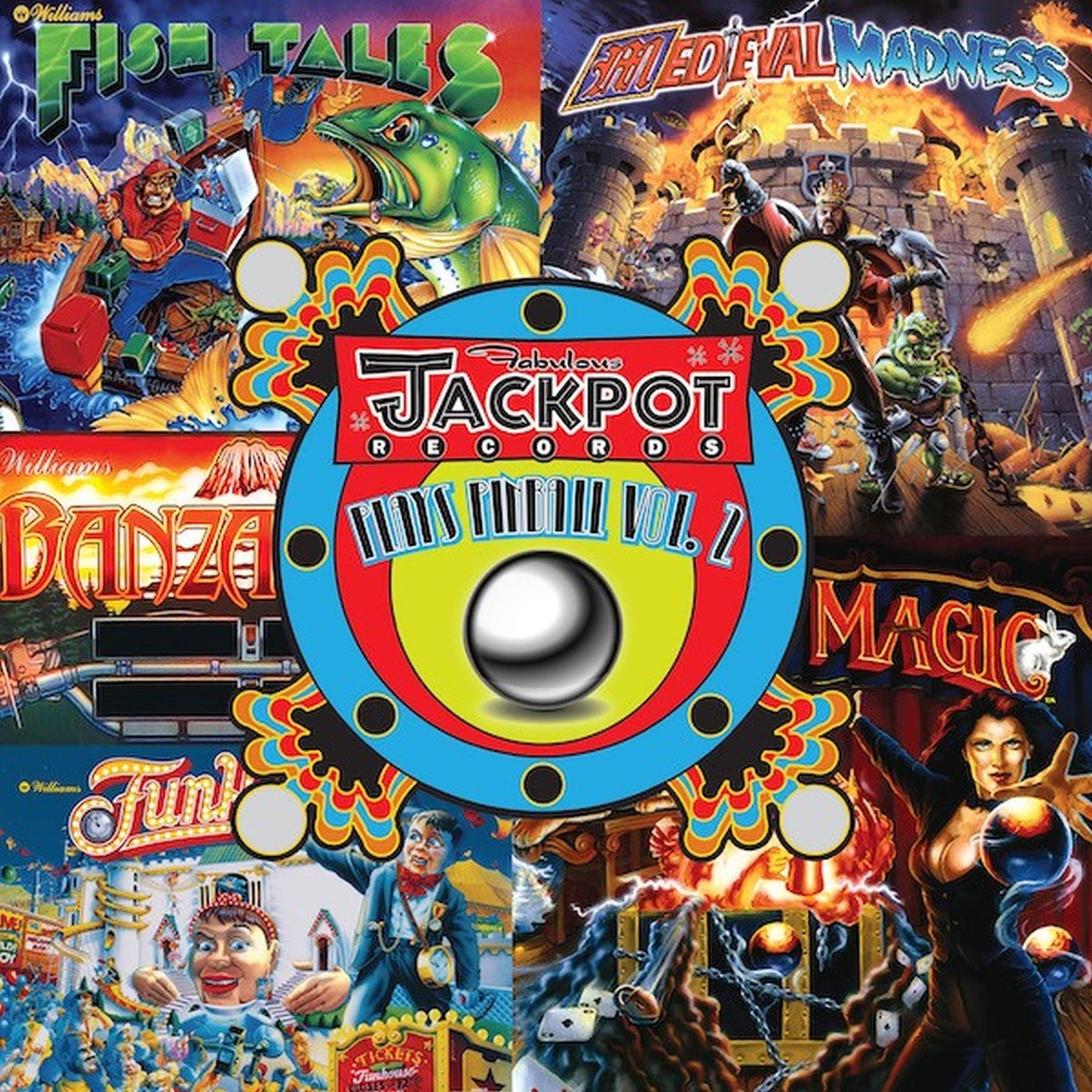 Various Artists Jackpot Plays Pinball Vol.2 (Vinyl LP)