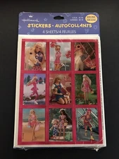 Super RARE 90s Vintage Stickers Hallmark - Barbie - Dated 1997 SEALED - 4 Sheets